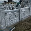 Lan can đá nguyên khối hình hoa sen Mẫu hàng rào lan can đá hình hoa sen