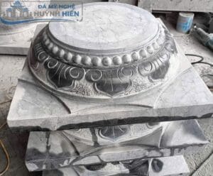Chân tảng đá tròn kê cột nhà gỗ cổ điển