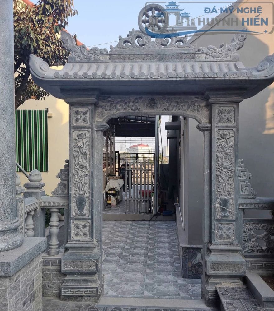 cong-da-dinh-chua-hoa-van-co cổng đá đình chùa chạm khắc hoa văn cổ