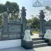 Cổng đá khu nghĩa trang đẹp trang nghiêm