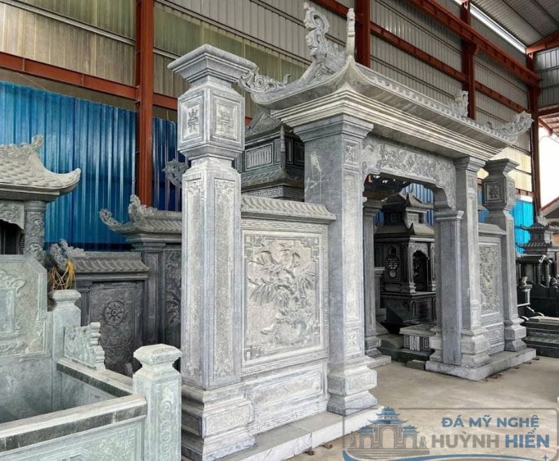 Cổng đá thủ công mỹ nghệ bằng đá tự nhiên