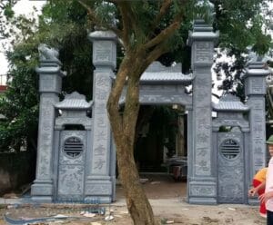 cổng đá tự nhiên bền đẹp theo thời gian