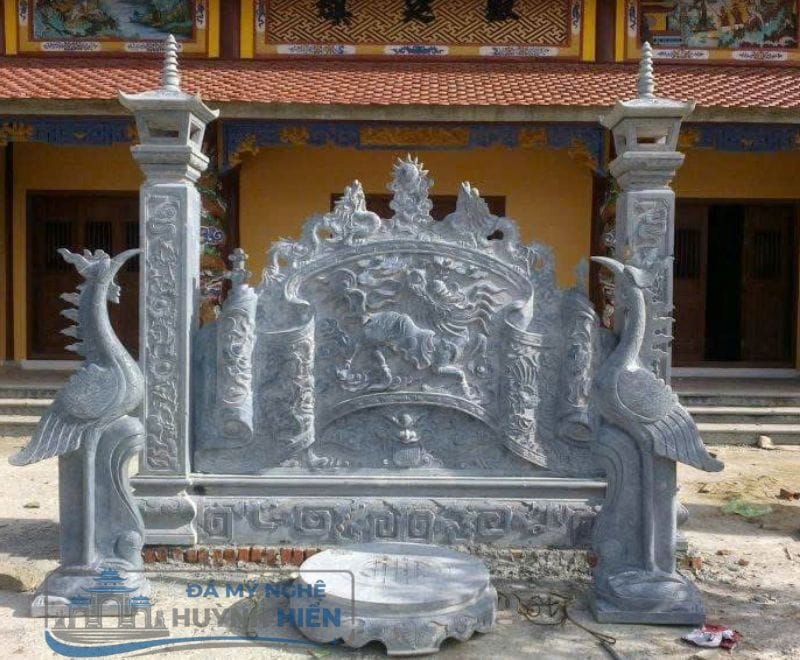 Mẫu cuốn thư đá đẹp cho nhà thờ tộc