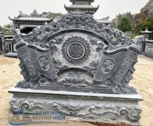 cuốn thư đá nguyên khối chạm khắc cao cấp