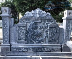 cuốn thư đá đẹp đặt nhà thờ họ chuẩn phong thủy