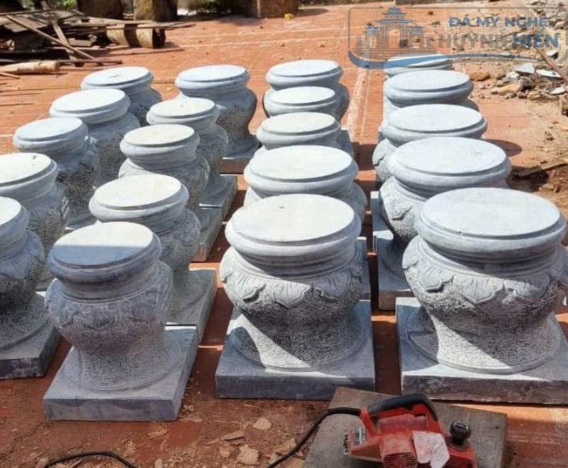 Chân tảng đá kê cột nhà cổ bằng đá xanh tự nhiên