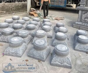 chân tảng đá kê cột nhà gỗ chạm khắc đẹp
