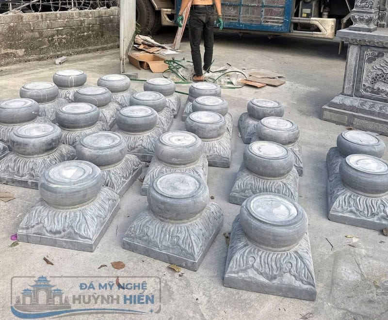 Chân tảng đá kê cột nhà gỗ đẹp Huỳnh Hiển