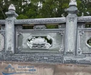 lan can đá nhà chùa trang nghiêm đẹp mắt