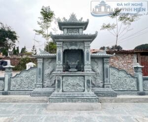 Lăng thờ đá đẹp cho khu lăng mộ gia đình