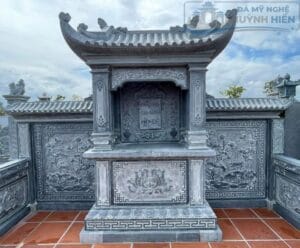 Lăng thờ đá một mái bền đẹp ngoài trời