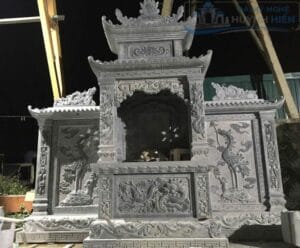 Lăng thờ đá nguyên khối đẹp