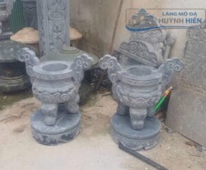 lư hương đá đẹp đặt khu lăng mộ