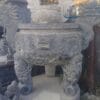 Lư hương đá nguyên khối đặt ngoài trời đẹp