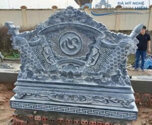 mẫu cuốn thư đá đẹp tại khu lăng mộ