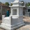 Mộ đá cẩm thạch trắng nguyên khối
