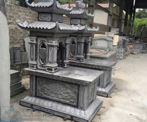 mẫu mộ đá có mái nguyên khối đẹp nhất hiện nay