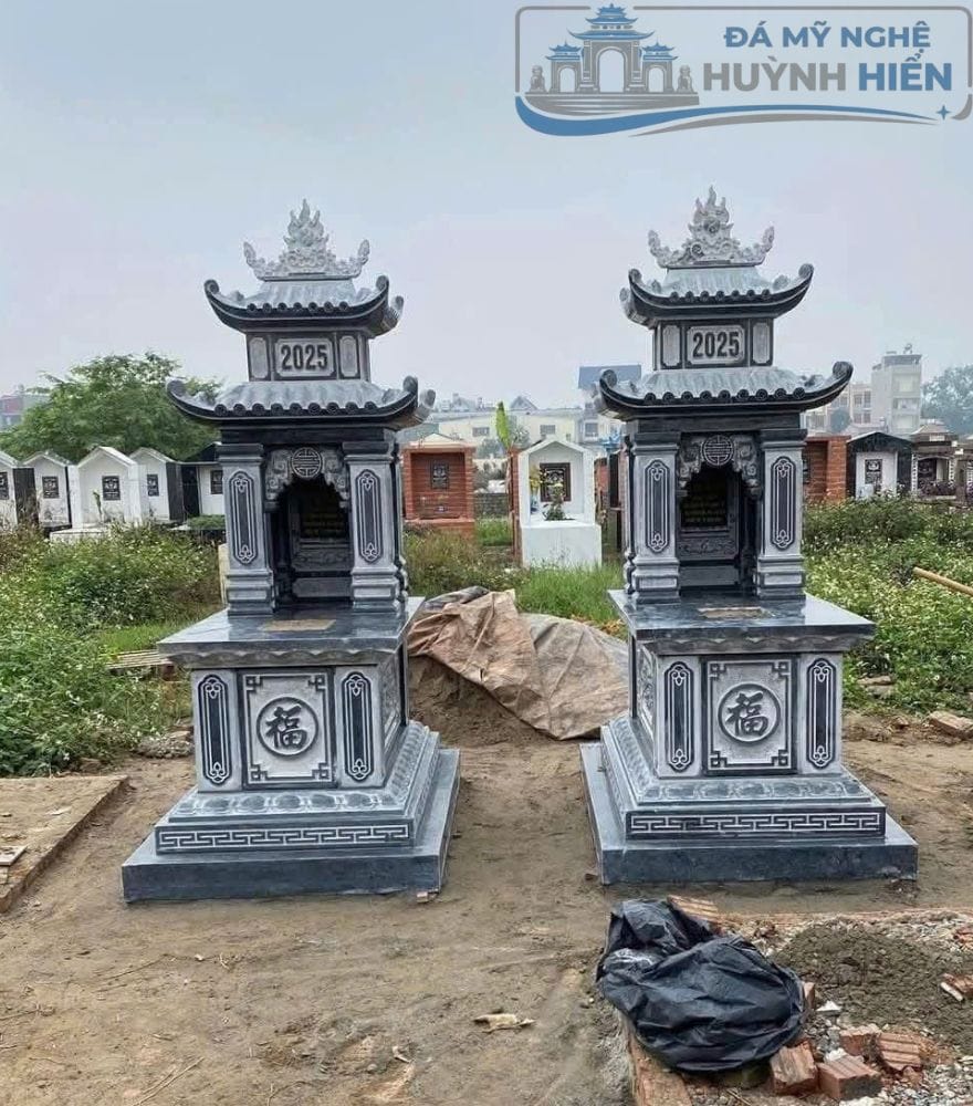 Xưởng chế tác Mộ Đá tại Đồng Tháp chất lượng, uy tín Mộ đá hai mái chạm khắc thủ công tại Đồng Tháp