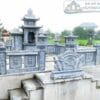 khuôn viên lăng mộ đá tự nhiên nguyên khối cao cấp