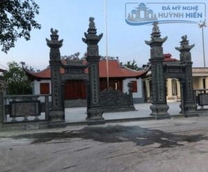 Cổng đá 4 cột bề thế cho nhà thờ
