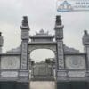 Cổng đá khuôn viên nghĩa trang gia đình đẹp