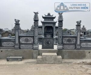 Mẫu khuôn viên lăng mộ đá đẹp sang trọng