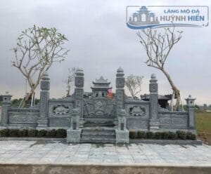 Khuôn viên lăng mộ đá thiết kế theo yêu cầu