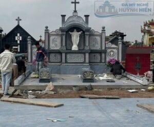 Mẫu thi công khu lăng mộ công giáo