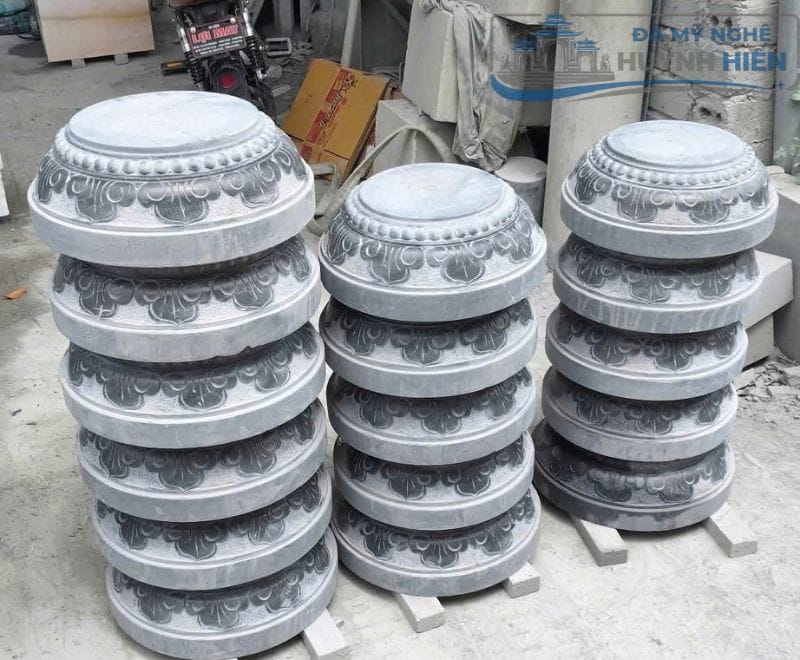 Chân tảng đá kê cột gỗ chịu lực tốt