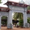 Mẫu cổng tam quan đá đẹp cho đình chùa