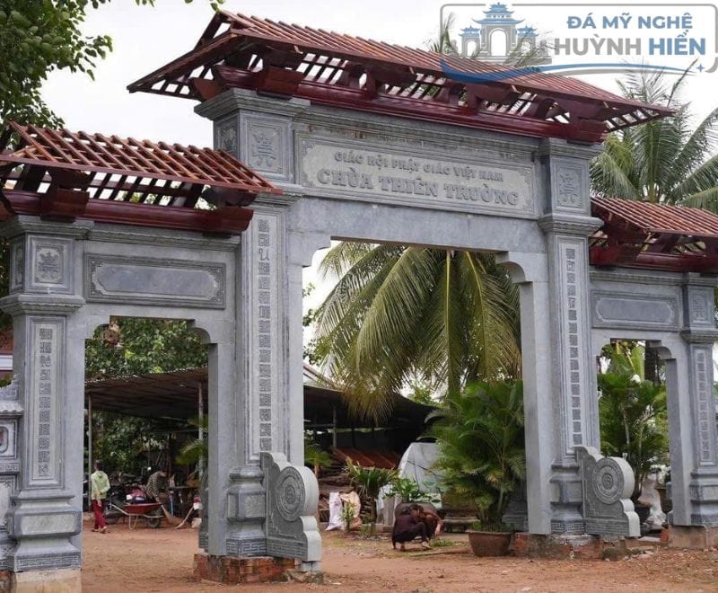 cong-tam-quan-da-dep Mẫu cổng tam quan đá đẹp cho đình chùa
