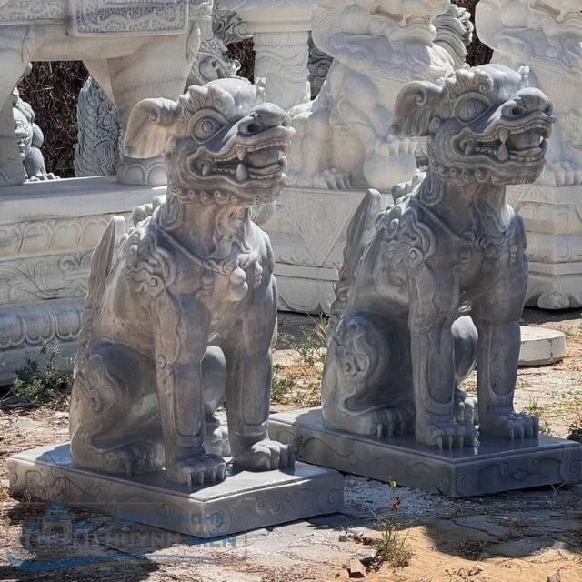 Con nghê đá đẹp chạm khắc thủ công tinh xảo