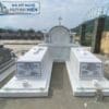 Mộ đá Công giáo cẩm thạch trắng tự nhiên bền đẹp theo thời gian