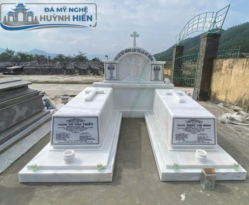 Xưởng chế tác Mộ Đá tại Đồng Tháp chất lượng, uy tín Mộ Công giáo bằng đá tại Đồng Tháp